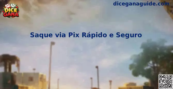 Saque via Pix Rápido e Seguro Dice Gana