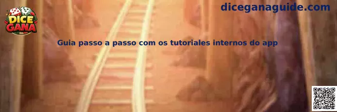 Guía paso a paso con tutoriales internos del app Dice Gana