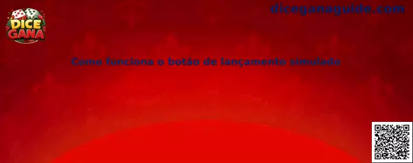 Ejemplo del botón de lanzamiento simulado en Dice Gana