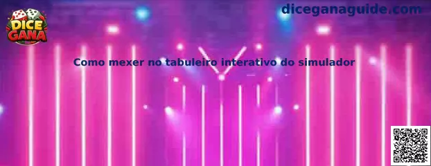 Tablero interactivo del simulador Dice Gana