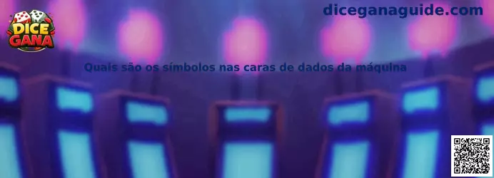 Símbolos en caras de dados de una máquina